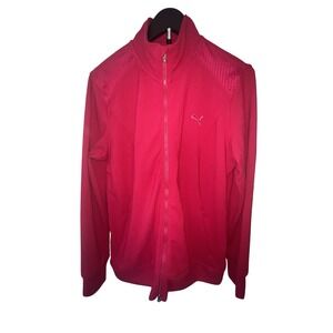 PUMA Womens XL DryCELL Full Zip‎ Jacket Pink Athletic Track Jacket NWT $80